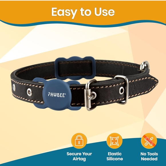 ✨NEW✨ PAWBEE 2-Pack Apple Air Tag Holder for Dog Collar - Picture 2 of 3